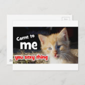 Komm zu mir, du sexy Ding Postkarte (Vorne/Hinten)