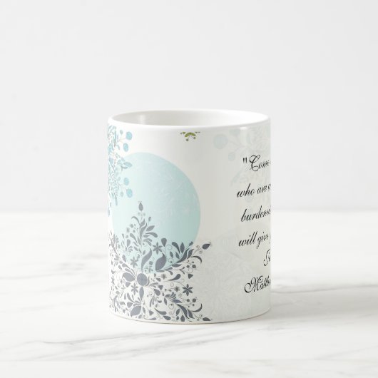 Komm zu mir, Matthew 11:28 Vintage Design-Tasse Kaffeetasse (Mittel)