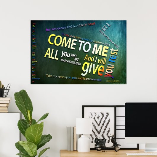 Komm zu mir poster (Heimbüro)