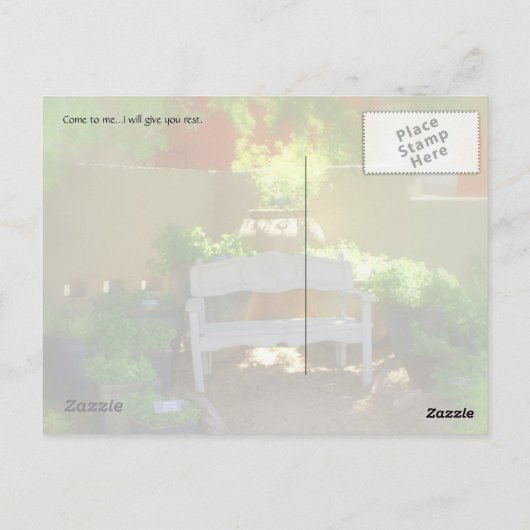 Komm zu mir... postkarte (Rückseite)