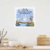 Komm zu mir und ich gebe dir Erholung Matthew 11:2 Poster (Küche)