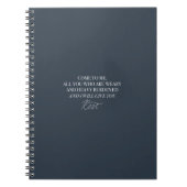 Komm zu mir und ich gebe dir Erholung Notebook Notizblock (Vorderseite)