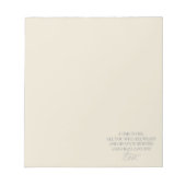 Komm zu mir und ich gebe dir Erholung Notizblock (Vorderseite)