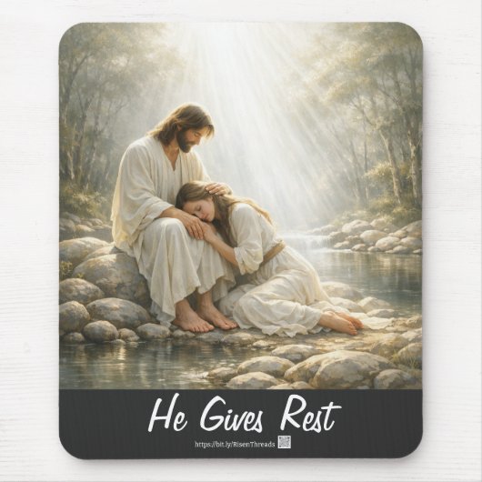 Komm zu Mir und Ruhe Mousepad (Vorne)