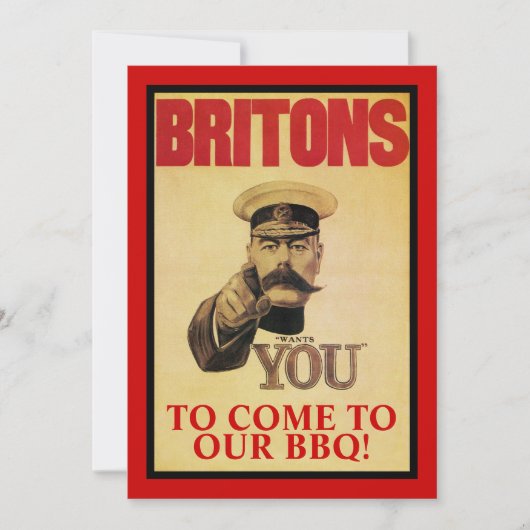 Komm zu unserer GRILLEN! Einladung (Vorderseite)