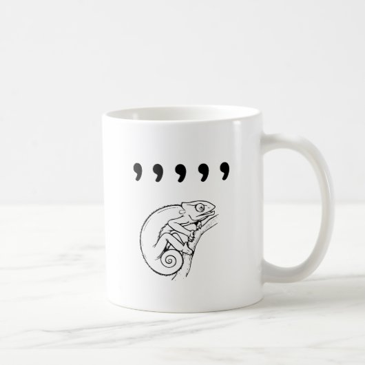Komma-Chamäleon Kaffeetasse (Rechts)