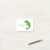 Komma-Chamäleon Post-it Klebezettel (Auf Schreibtisch)