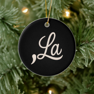 Komma La 2024 Für Präsident Wahl Funny Kamala Keramik Ornament