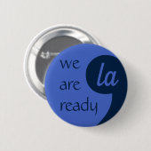 Komma-LA für Kamala Harris Button