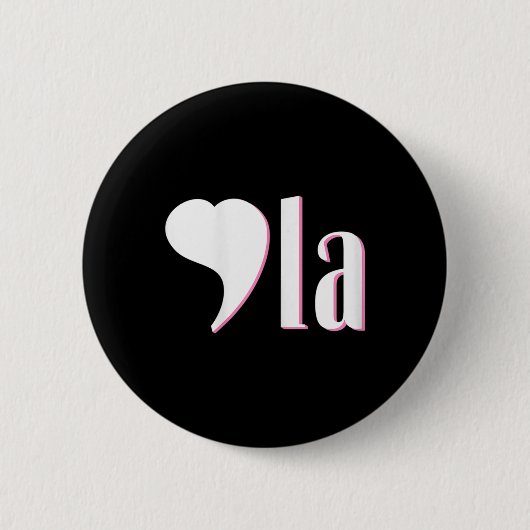 Komma La Kamala Harris Funny Democrat Support 2020 Button (Vorderseite)