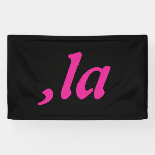 Komma La Kamala Harris - individuelles Textdesign Banner