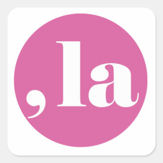 Komma la, Kamala Harris. Quadratischer Aufkleber