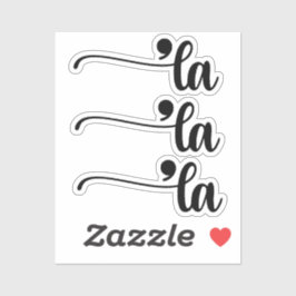 Komma La Kamala Harris Satzzeichen La Election Aufkleber