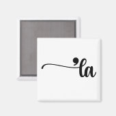 Komma La Kamala Harris Satzzeichen La Election Magnet (Vorderseite/Rückseite)