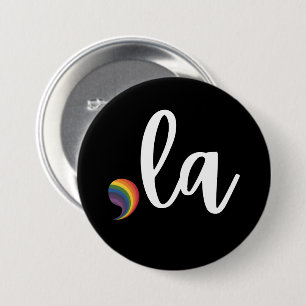 Komma La Kamala Harris Stolz Regenbogen LGBQ Schwu Button