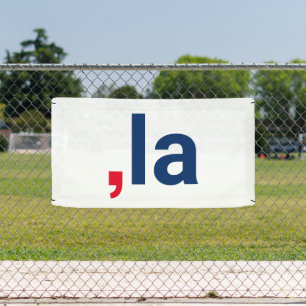 Komma La kamala lustige Aussprache patriotisch Banner