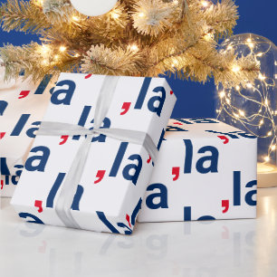 Komma La kamala lustige Aussprache patriotisch Geschenkpapier