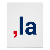 Komma La kamala lustige Aussprache patriotisch Poster (Vorderseite)