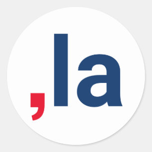 Komma La kamala lustige Aussprache patriotisch Runder Aufkleber