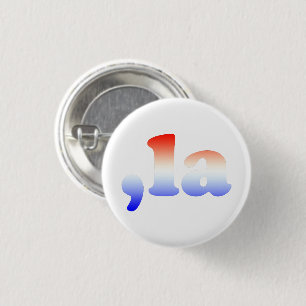 Komma La kamala rot-blau Gradienten patriotisch Button