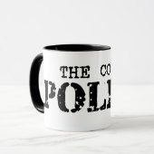 Komma-Polizei-Tasse Tasse (Vorderseite Links)