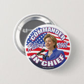 Kommandant - herein - Hauptknopf Hillary 2008 Button (Vorne & Hinten)