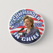 Kommandant - herein - Hauptknopf Hillary 2008 Button (Vorderseite)