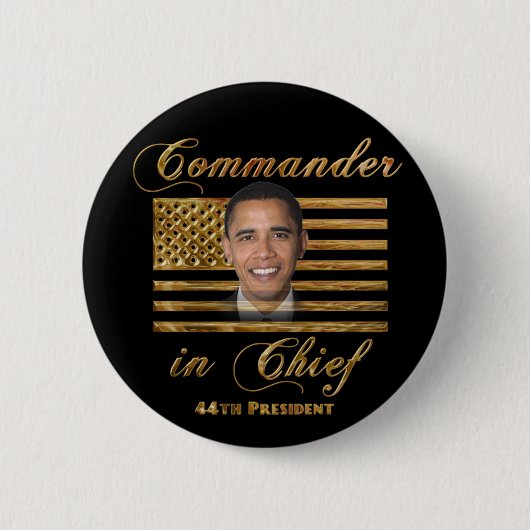 Kommandant - herein - Leiter, Barack Obama Button (Vorderseite)