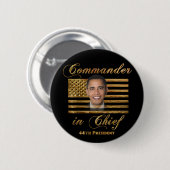 Kommandant - herein - Leiter, Barack Obama Button (Vorne & Hinten)