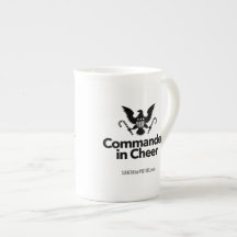"Kommandant im Beifall" Knochen-China-Tasse