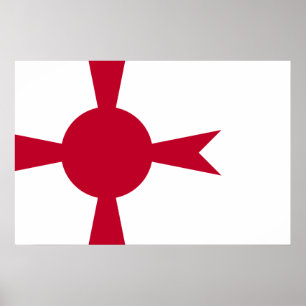 Kommandant Of Imperial Japanese Navy, Japan-Flagge Poster