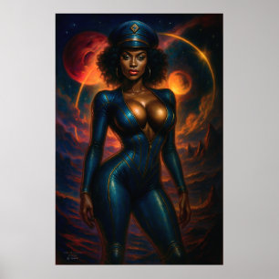 Kommandantin Gail Kween Sci-Fi Glamour 2025 Poster