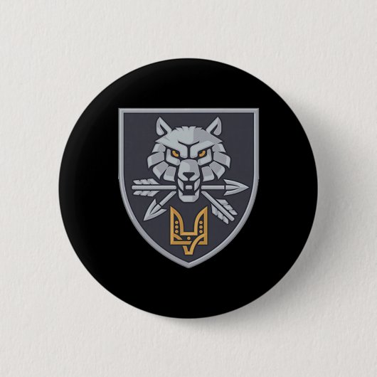 Kommando der Spezialoperationskräfte (Ukraine) V2 Button (Vorderseite)