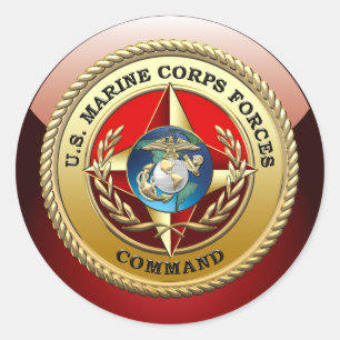 Kommando der US-Marine Corps Forces (MARFORCOM) [3 Runder Aufkleber
