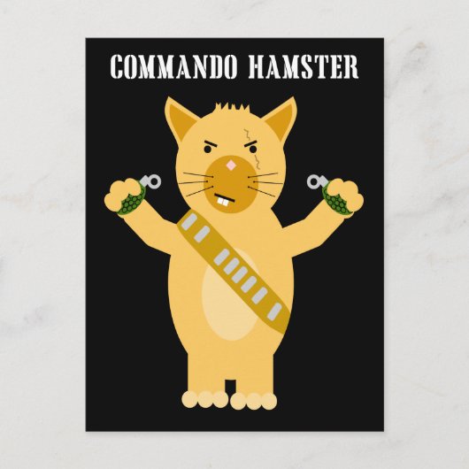 Kommando Hamster Postkarte (Vorderseite)