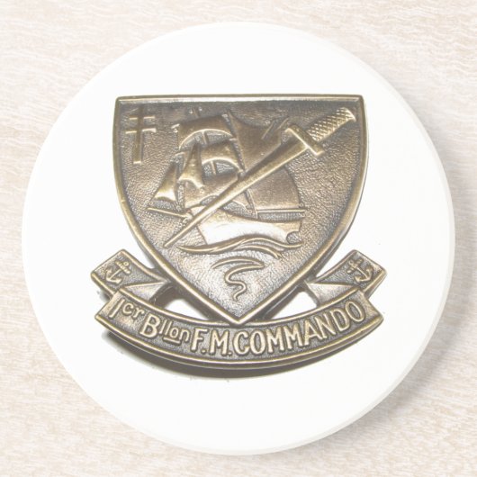 Kommando Kieffer - Abzeichen 1er BFMC Untersetzer (Vorne)