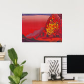 Kommando von Rigden Djapo durch Nicholas Roerich Poster (Heimbüro)