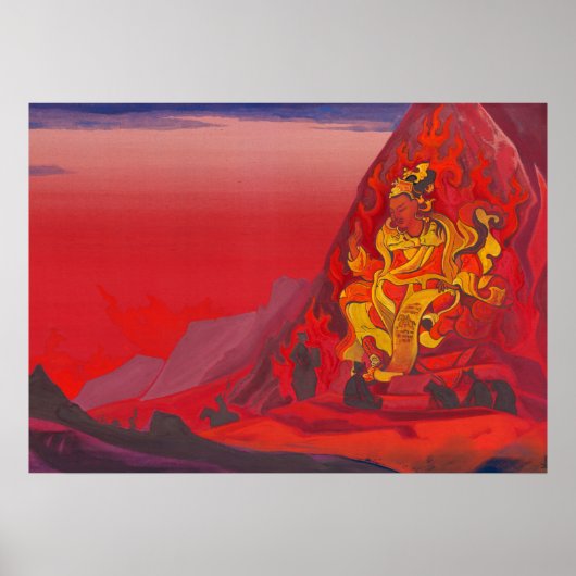 Kommando von Rigden Djapo durch Nicholas Roerich Poster (Vorne)
