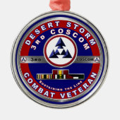 Kommandowüste Storm Veteran Ornament Aus Metall (Vorne)