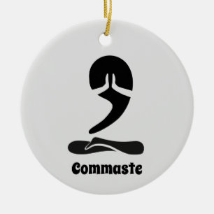 Kommaste Keramik Ornament