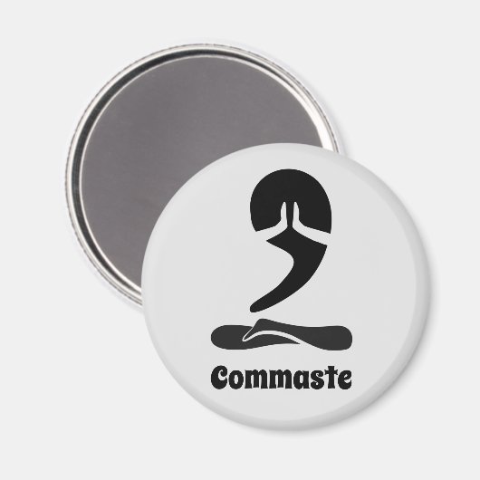 Kommaste Magnet (Vorderseite/Rückseite)