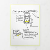 Kommatkarte Dreifach Gefaltete Urlaubskarte (Cover)