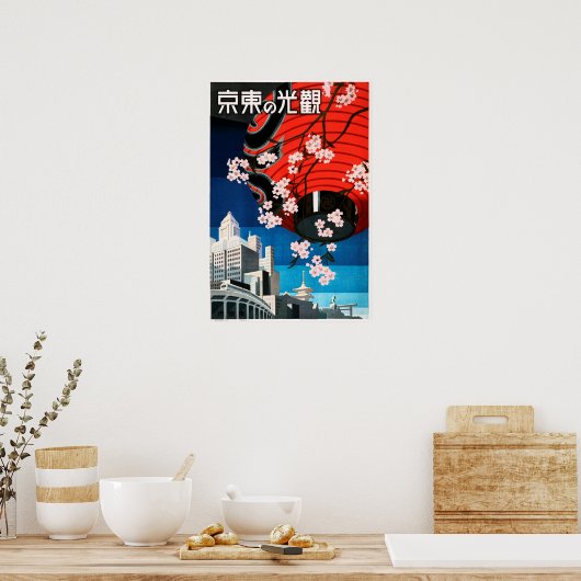 KOMME NACH TOKYO 1930 Old Japan Travel Tourism Poster (Küche)