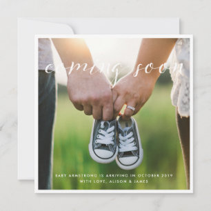 Kommen bald einfache Schwangerschafts-Mitteilung Ankündigung