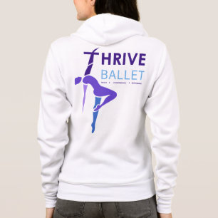 Kommen Ballett Reißverschluss zumachen oben Hoodi Hoodie