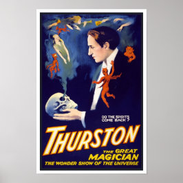 Kommen die Geister zurück?, 1914. Vintag Magier Poster