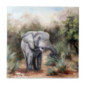 Kommen durch Elefant-Fliese Fliese (Vorderseite)