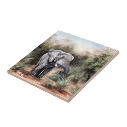 Kommen durch Elefant-Fliese Fliese (Seite)