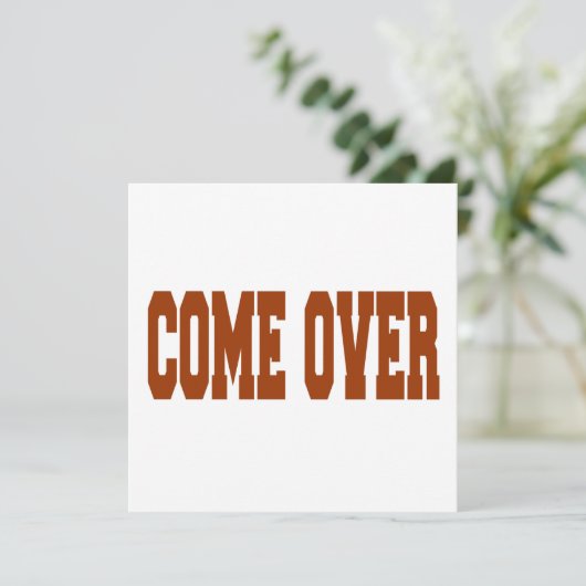 kommen einladung (Stehend Vorderseite)