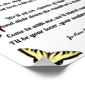 KOMMEN MIT MIR POEM FLIEGEN POSTER (Ecke)